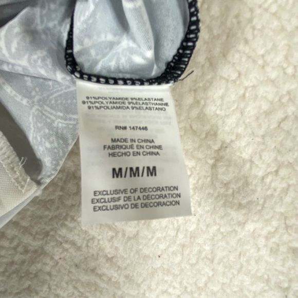 No Boundaries Hang Ten Rashguard Women's Black White Long Sleeve T-Shirt Size M - Picture 7 of 8